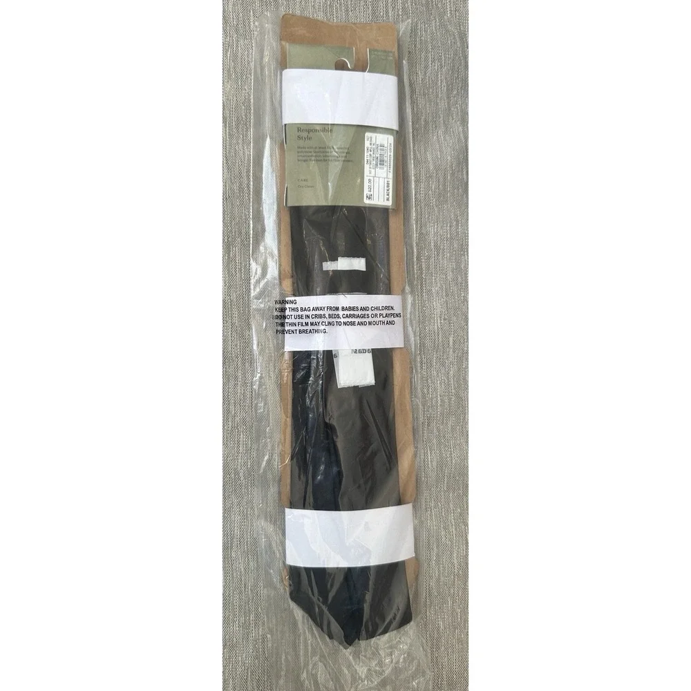 Men's Black Neck Tie -Goodfellow & Co Silky Satin Look Basic 56